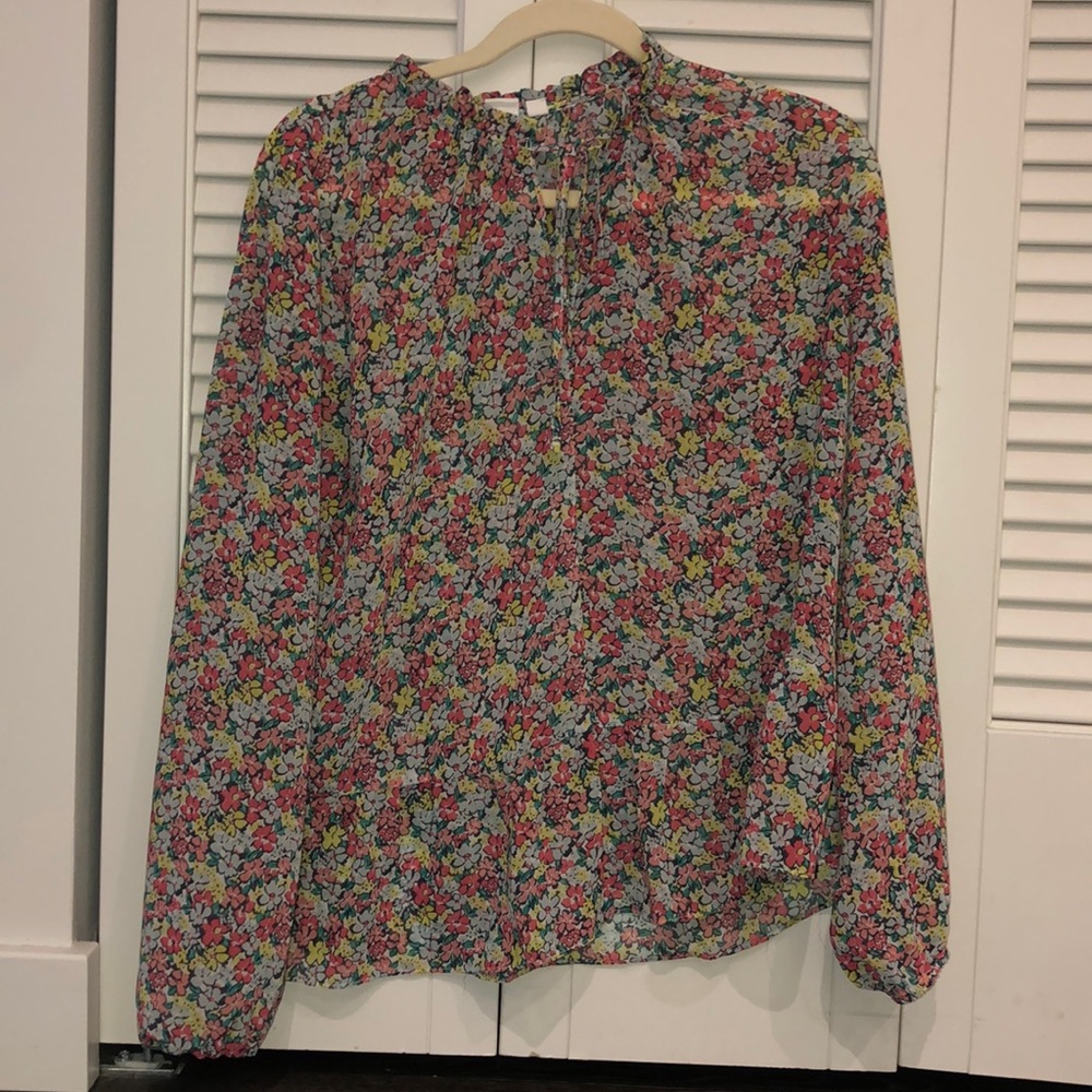 Floral Puff Sleeve Blouse